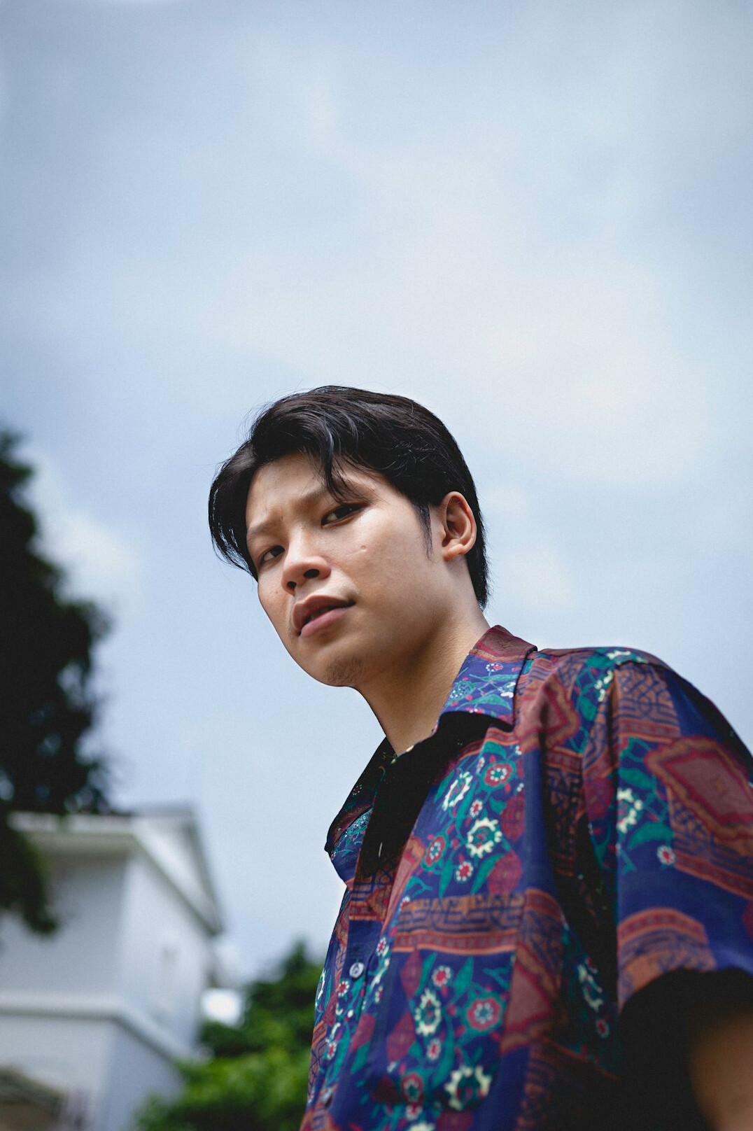 Portrait of a man with short hair in a shirt